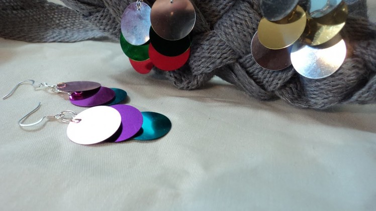 Create Dangling Sequin Earrings - DIY Style - Guidecentral
