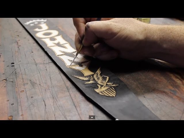 Custom Guitar Strap, Handmade, DIY, Time Lapse - Featuring The Music of Peewee Moore