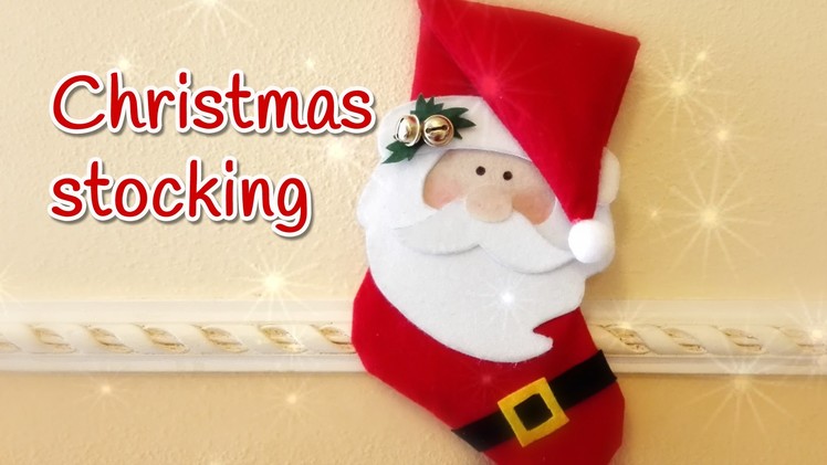 DIY Christmas crafts: CHRISTMAS STOCKING no sew - Innova Crafts