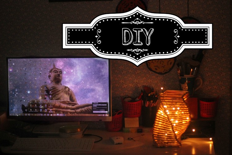 DIY: Luminaria de palitos de picolé. Nivel Fácil