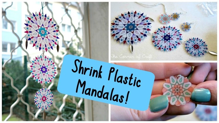 DIY Mandala Shrink Plastic: Sun Catchers and Jewellery!. Room Decor. ¦ The Corner of Craft