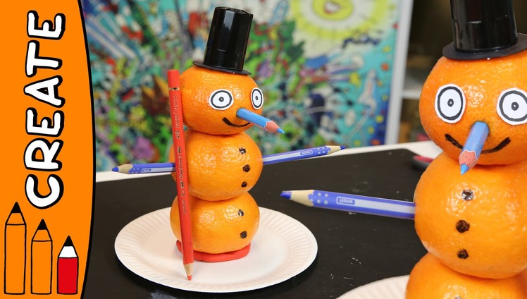 DIY Mandarin Snowman | Craft Ideas With Øistein