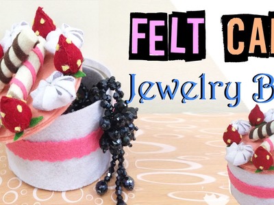 DIY Rom Decor:  Felt Cake Box for Jewelry - Octoboo DIY