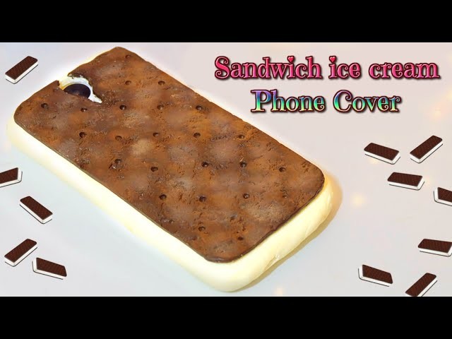 DIY Sandwich ice cream phone cover - kawaii case silicone tutorial - Isa ❤️