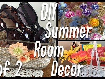 DIY Summer Room Decor | Flower Garland, Floating Flowers, Potpourri Holder - PART 2
