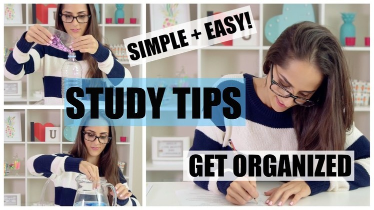 || GET ORGANIZED with these SIMPLE and EASY Top Study Tips! || + DIY Desk Inspiration