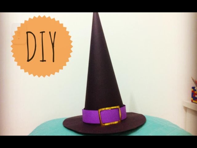Halloween - Como fazer: chapéu de bruxa DIY - Witch's Hat