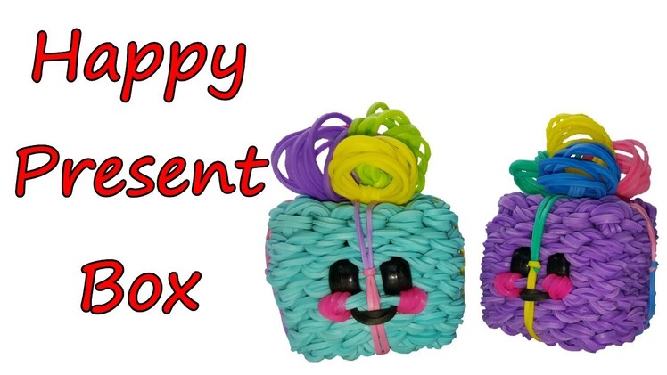 Happy Box Present Tutorial by feelinspiffy (Rainbow Loom)