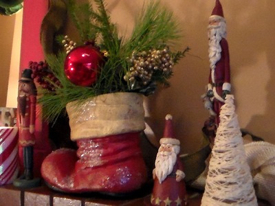 How I Decorated my Holiday Mantel 2015