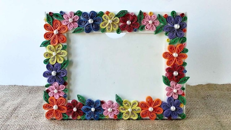 How To Create A Colorful Floral Photo Frame - DIY Crafts Tutorial - Guidecentral