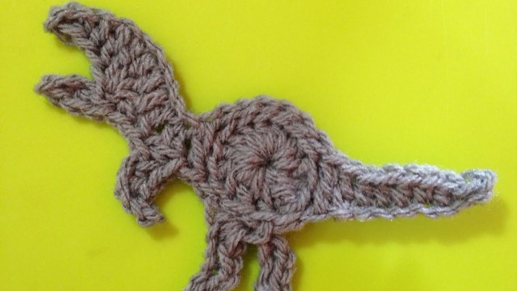 How To Crochet A Dino T-Rex Applique For Your Kid - DIY Crafts Tutorial - Guidecentral