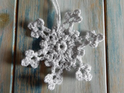 How to Crochet a Snowflake v2