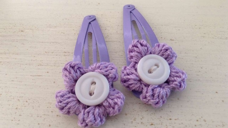 How To Crochet Flower Hair Clips - DIY Style Tutorial - Guidecentral