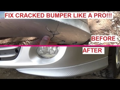 How to fix CRACKED Bumper LIKE A PRO!!! Cheap and Looks Great!