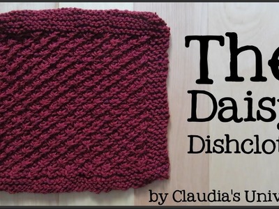 How to Knit a Daisy Dishcloth