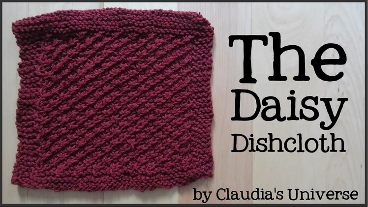 How to Knit a Daisy Dishcloth