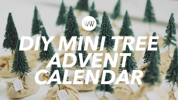 How to Make a Mini Tree Advent Calendar
