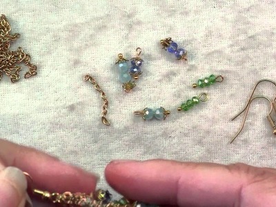 How To Make Crystal & Chain Earrings