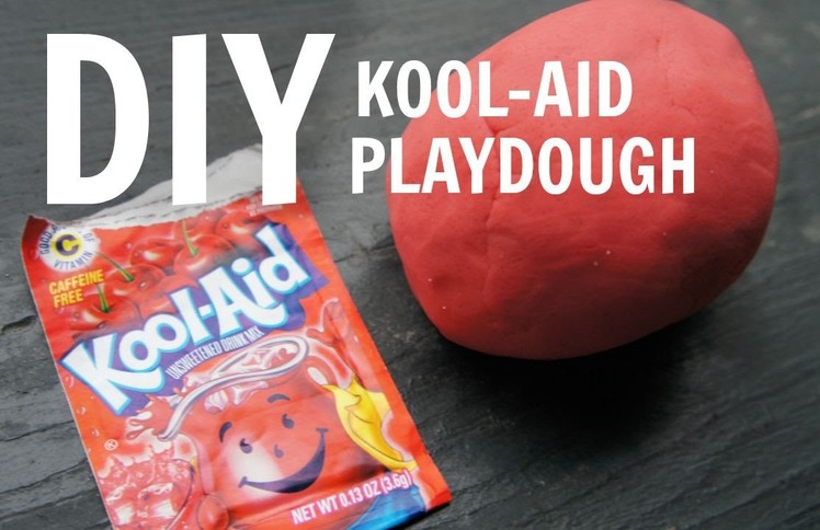 How to Make Kool-Aid Playdough - no cream of tartar, no cooking recipe