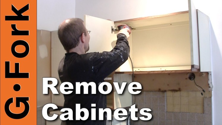 How To Remove Kitchen Cabinets - updated - GardenFork.TV