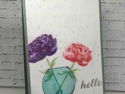 Layered Flowers with Distress Inks
