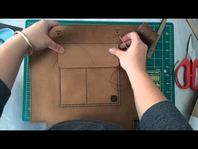 Leather Sew Along using the Everyday Tote by Hammered Leatherworks