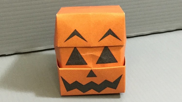 Origami Changing Faces Jack-O'-Lantern Cube
