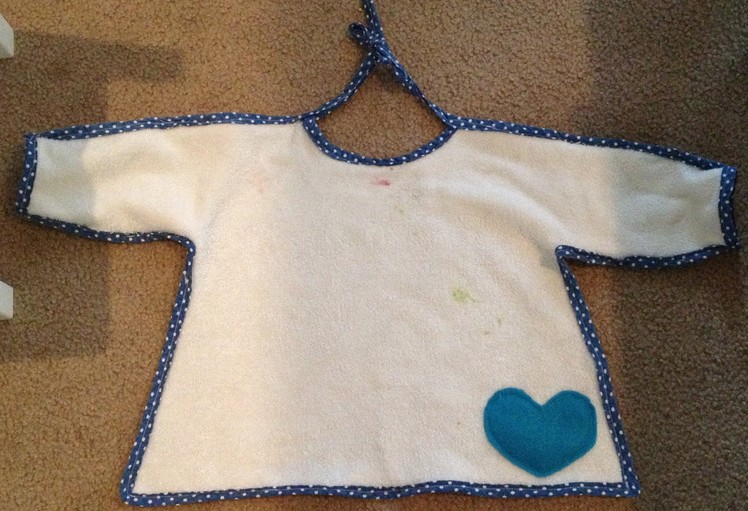 Tutorial: Bib with sleeves ( sewing ) pinterest inspired