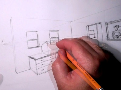 2 Pt Perspective Wireframe room