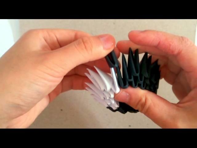 3D origami badtzmaru part 1