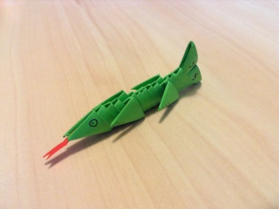 3D Origami- Lizard (Gecko) tutorial for beginners ᴴᴰ