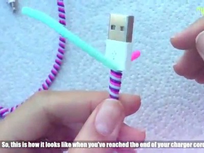 Charger Cable Protector Tutorial ❁. MJ Silvestre