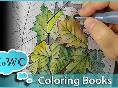 Coloring with Watercolor in Adult Coloring Books