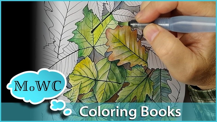 Coloring with Watercolor in Adult Coloring Books
