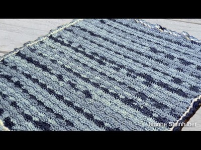 Crochet Waves Baby Afghan Tutorial