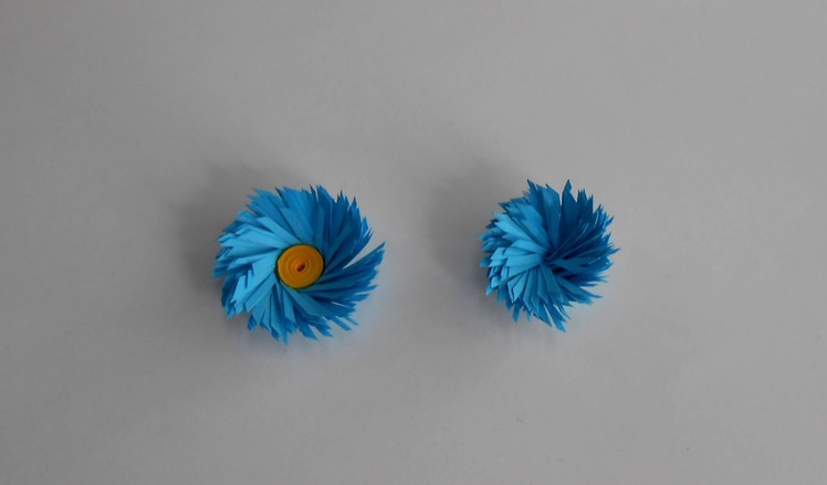 Cross Fringed Quilling Flowers - Tutorial