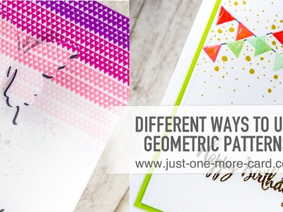 Different Ways to Use Geometric Stamps