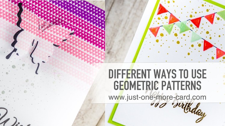 Different Ways to Use Geometric Stamps