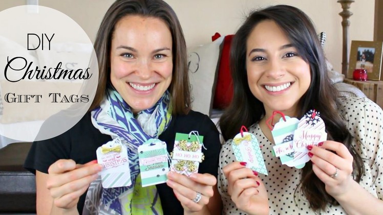DIY Christmas Gift Tags! w. Kari!. Justine Marie
