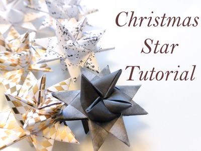 DIY Christmas Star. Paper folding (Moravian, Froebel star) - Christmas decor or ornament