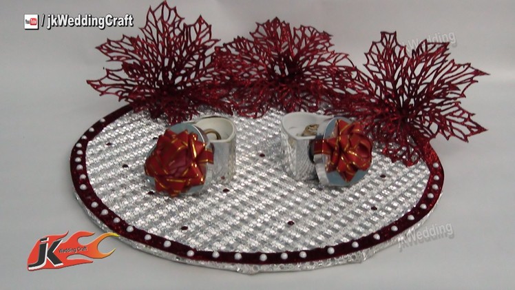 DIY Engagement. Wedding Ring Platter | How to make | JK Wedding Craft 023