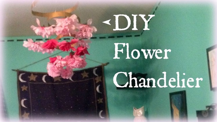 DIY Flower Chandelier