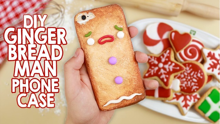 DIY | Gingerbread Man Phone Case - Cover Omino Marzapane