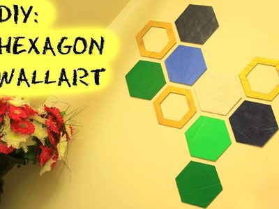 DIY Hexagon Wallart | Room Decor