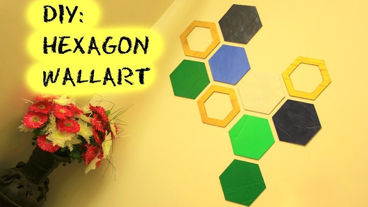 DIY Hexagon Wallart | Room Decor