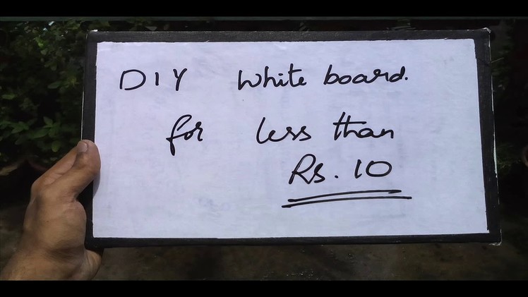 DIY mini white board for under 10 rupees