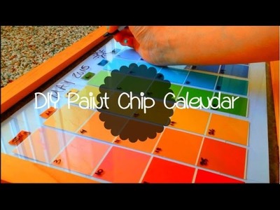 DIY Paint Chip Calendar | The Life of Two Nuggets