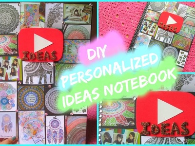 DIY Personalized NoteBook Idea ❤(Inspired by YouTube)