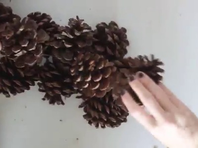 DIY Practically Free Pinecone Wreath