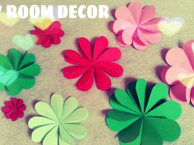 DIY Room Decor - Paper Flowers Tutorial (Easy)